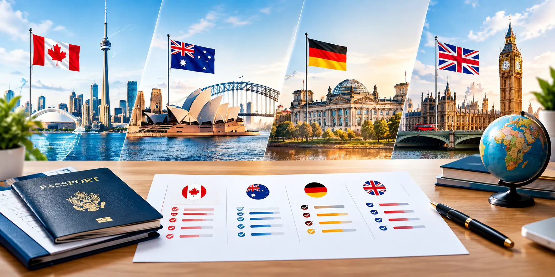 Comparison of skilled migration points systems for Canada, Australia, Germany and the United Kingdom